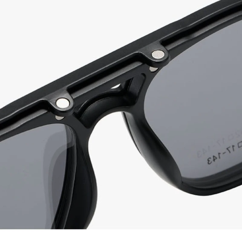 GJ OPTICIAN جديد مزدوج شعاع المغناطيسي مرآة الاستقطاب كليب النظارات الشمسية الرجال مكافحة الضوء الأزرق القراءة قصر النظر النظارات الطبية