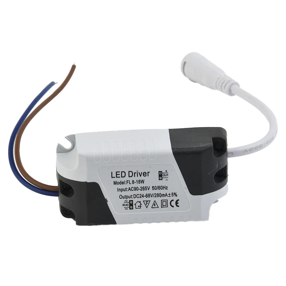 Lighting Transformer Panel Ceilling Lamp LED Strip Power Supply Adapter 1pc LED Driver 280mA 8-24W AC 110V 220V To DC 24V