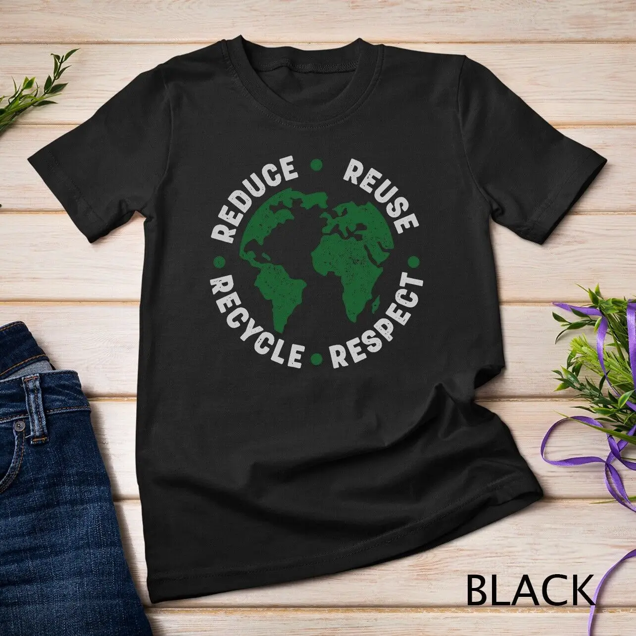 Earth Day Shirt Teacher Recycle Vintage Recycling Earth Day Unisex T-shirt