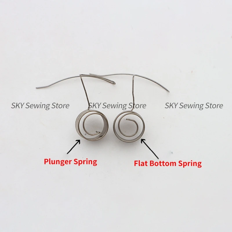 Electroplated Stainless Steel Alarm Spring Pick-up Springs Flat Bottom Plug Rod Spring with Magnetic Computer Embroidery Machine