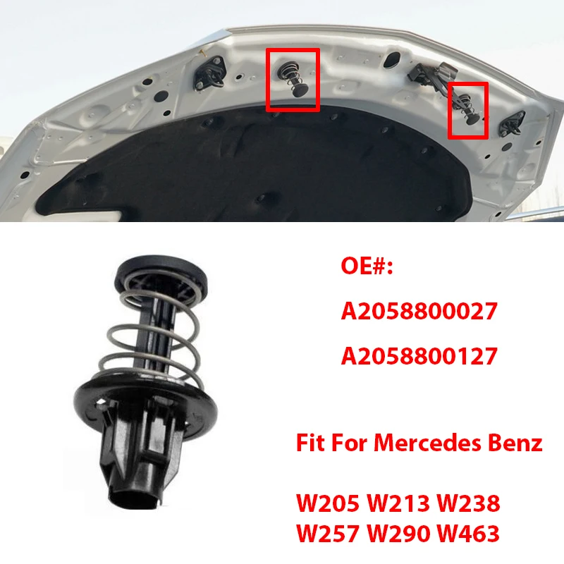 A2058800027 Original Quality Engine Hood Bonnet Stop Spring For Mercedes Benz W205 W213 W257A2058800127