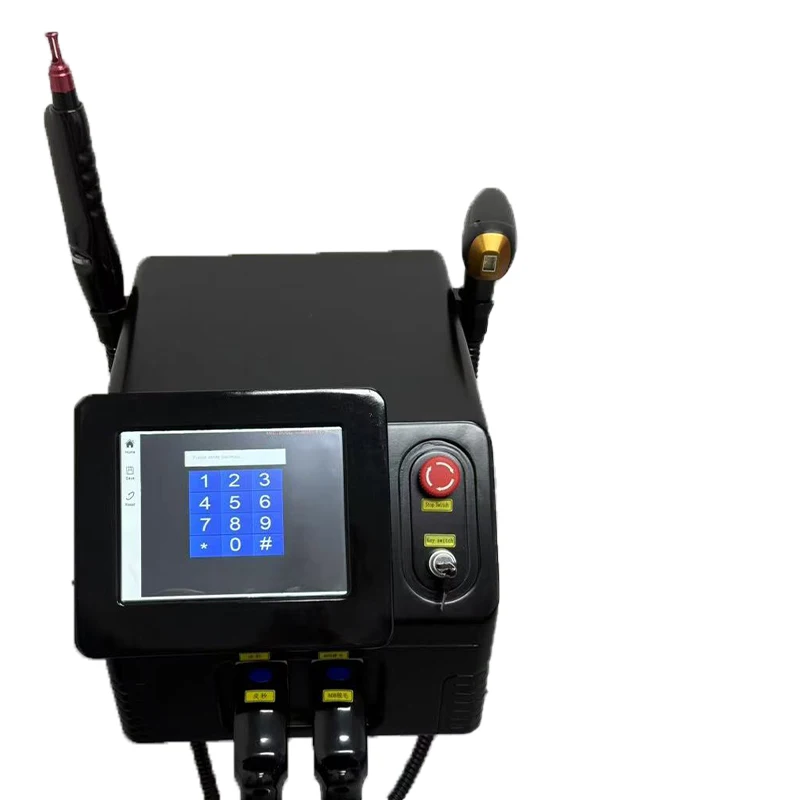 

808 Diode Laser 2 In 1 Picosecond Portable Permanent Painless Hair Remove Q Switche And Tattoo Removal Laser Machine