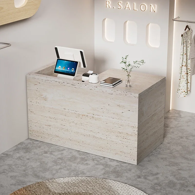 

European Cheap Desk Aesthetic Center Decor Professional Office Furniture Barber Shop Salon Minimalist Escritorio Salon Furniture
