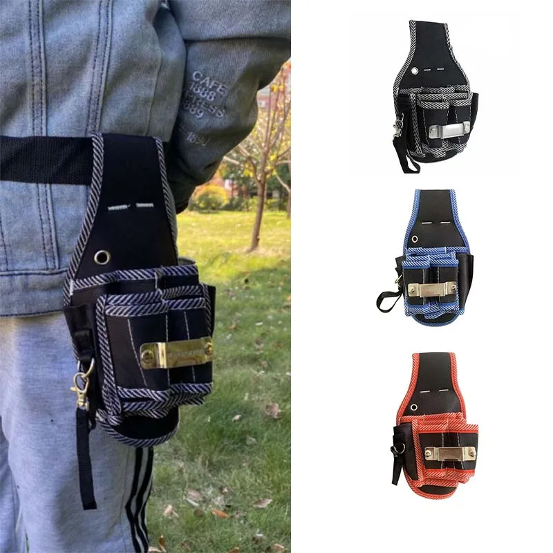 

Поясная сумка 9 в 1 для инструментов, универсальный держатель для инструментов из нейлоновой ткани, карман для электрика