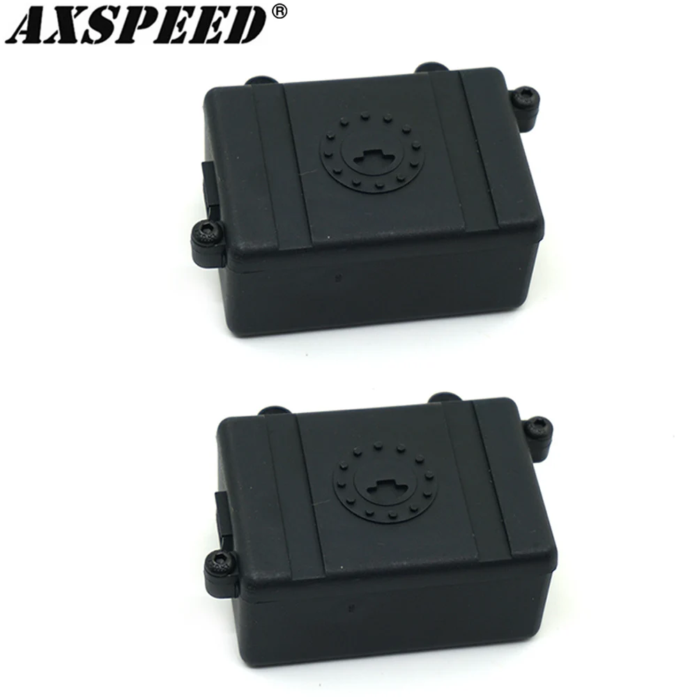 AXSPEED Receiver Waterproof Box RC ESC Receiver Dustproof Protector for 1/10 RC Crawler Car TRX4 SCX10 90027 SCX10 90046 D90