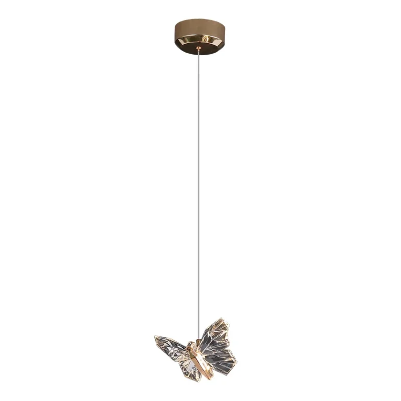 

Simple Living Room Bedroom Staircase Lamp Hollow Light Luxury 2023 New Hot Sale Butterfly Chandelier Villa Loft Duplex Apartment