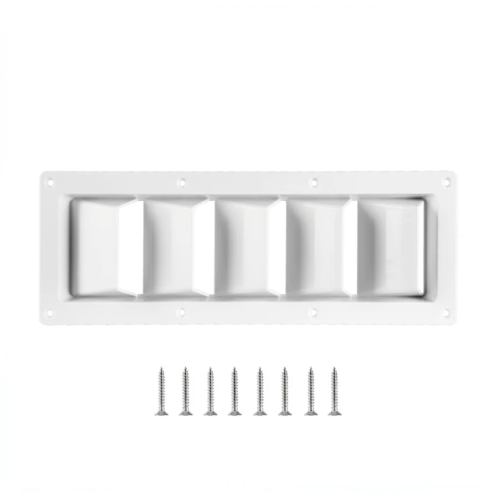 Outdoor Equipment Cooling Grill For Marine Yacht RV Ventilation System Louvered Air Exhaust Outlet Wall Vent Panel