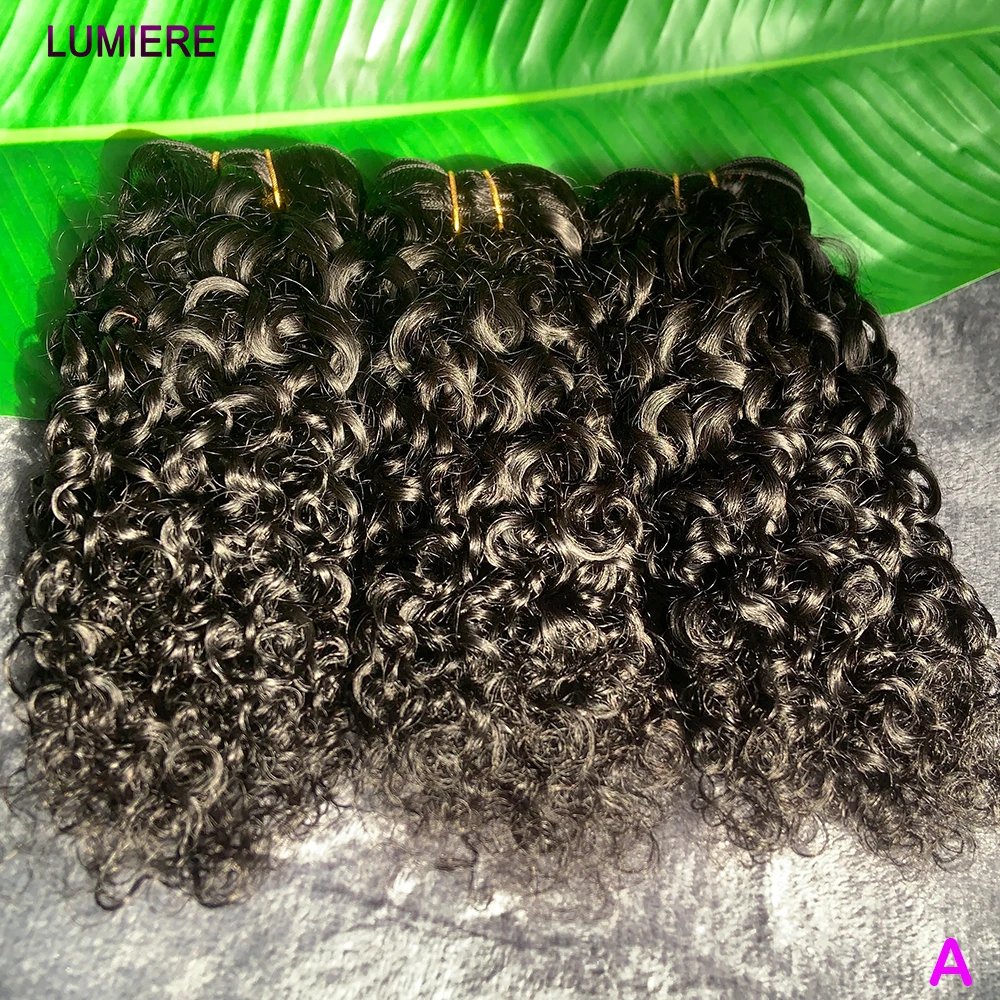 

18A афро бирманские пикси вьющиеся странные вьющиеся волнистые пучки человеческих волос 100% девственные необработанные бразильские пучки волос наращивание волос