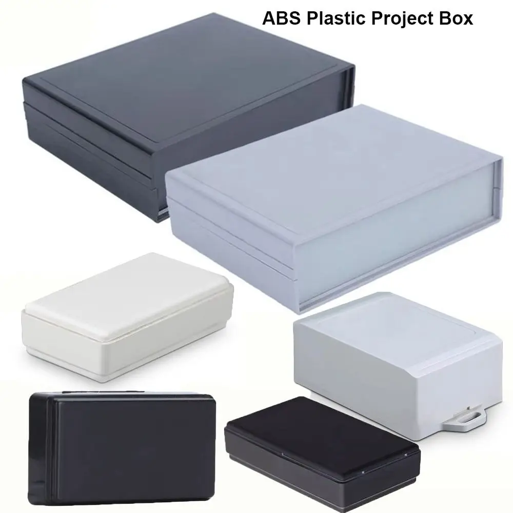 High Quality ABS Plastic Enclosure Project Box Waterproof 10 Styles DIY Housing Instrument Case Black White Storage Case