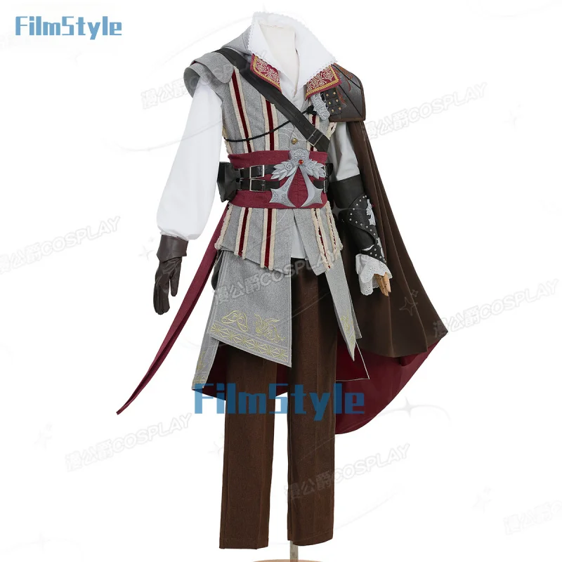 

Ezio Auditore. ‌ Косплей Костюм Игра Assassin's Creed Униформа Хэллоуин Карнавал Вечеринка Рождественская игра Ролевая одежда Одежда