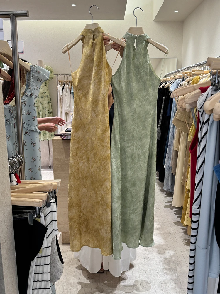 Nuova estate 2025 Gilet lungo blu slim fit da donna Colletto Dr Stand up Button Vita alta Fibra di poliestere Svel Abbigliamento da viaggio