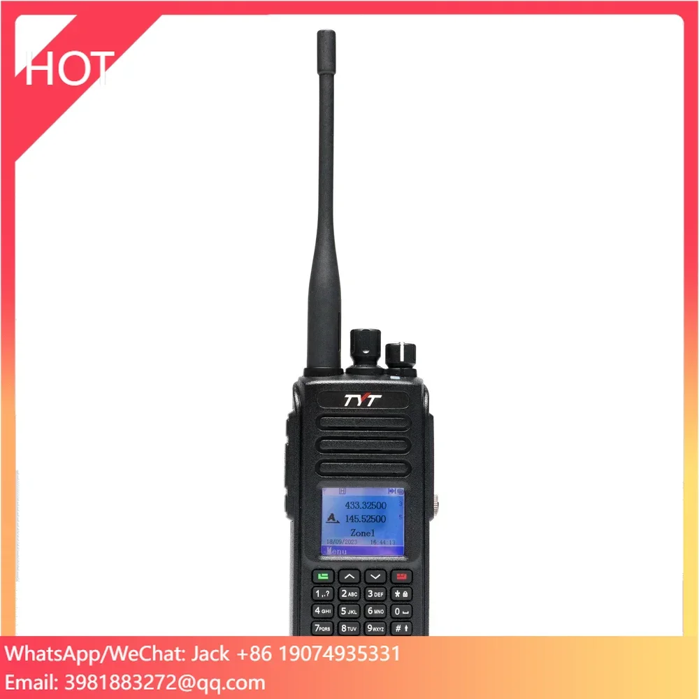 

Новинка 2023, радио DMR TYT MD-UV390Plus, IP67, водонепроницаемая рация с функцией AES, цифровая двусторонняя радиосвязь