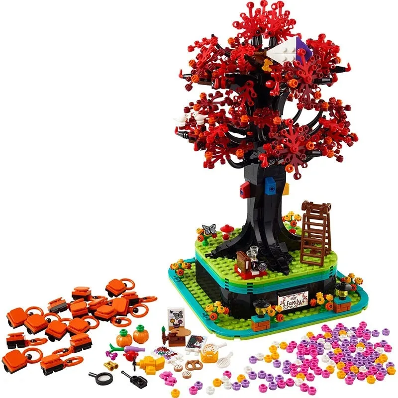 2024 New 1040 Pcs MINISO Disney Plant series Compatible 21346 Family Tree Building Blocks Model Toys birthday gift For Children