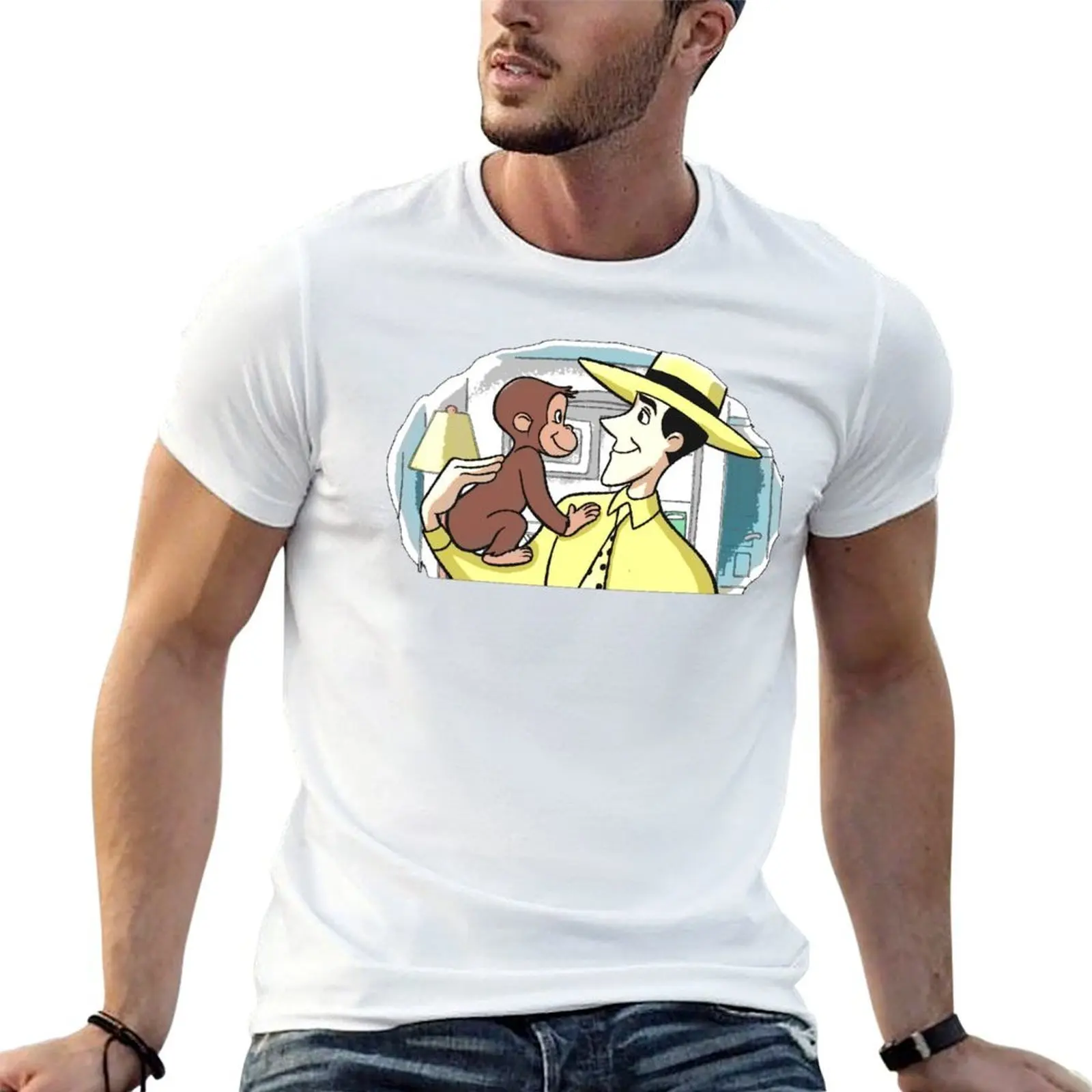

Curious George & MWTYH T-Shirt graphic t shirts for man t shirts for man graphic tees T-Shirt