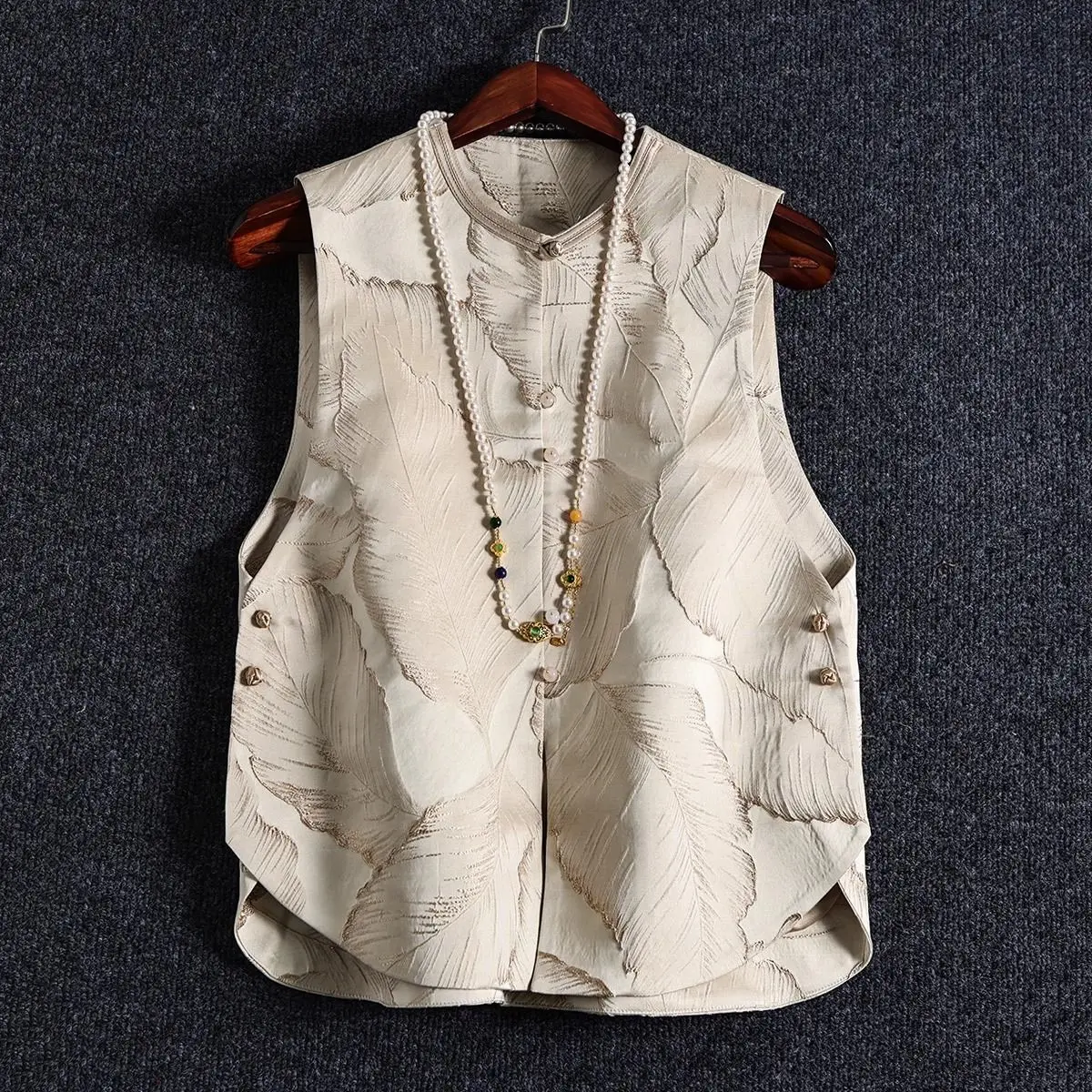 Spring New Chinese-style Vest for Women, Stylish Outerwear, Spring Vest, Advanced New Chinese-style Ladies Vest
