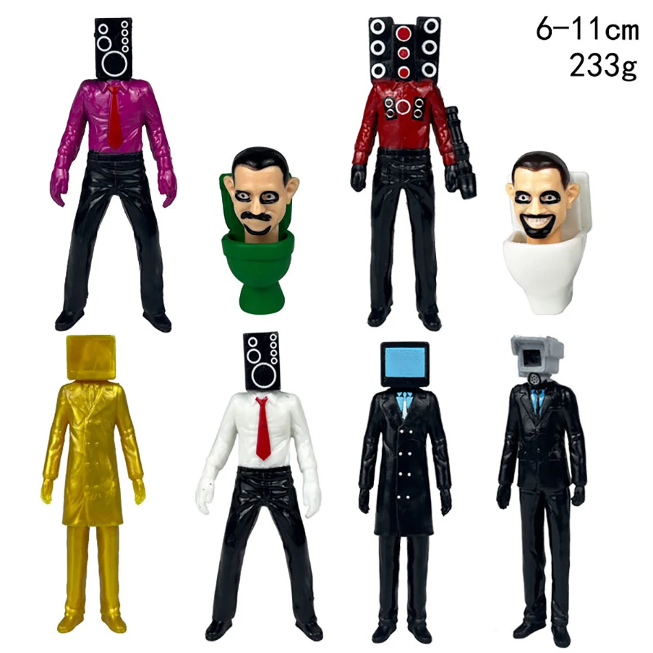 New KDL SWAT Skibidi Toilet Man Figures Anime Doll Toys TvMan