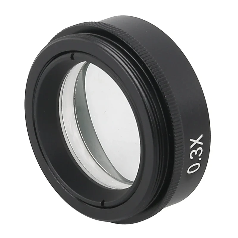 0.3X Barlow Auxiliary Objective Glass Lens For XDC-10A 180X 300X C-MOUNT Lens Industry Video Microscope Camera