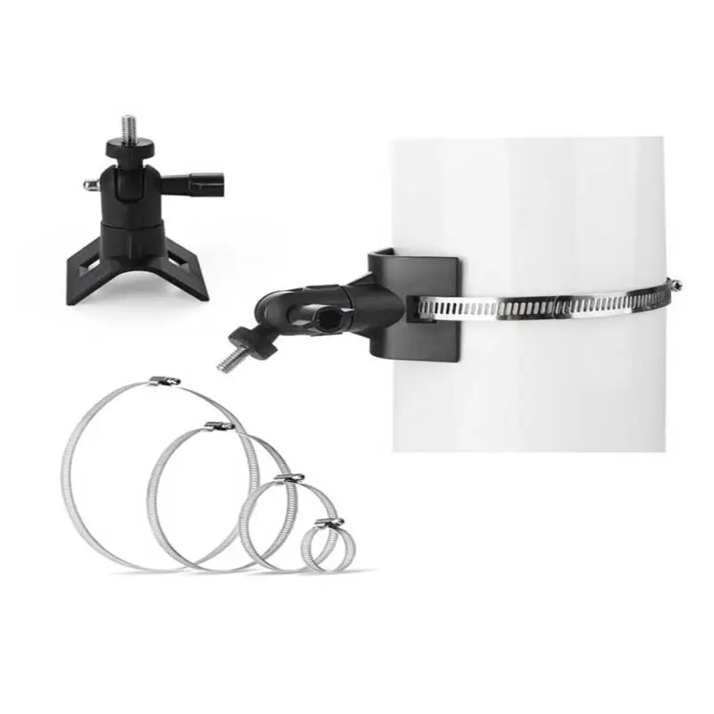 

Camera Mount Pipe Mounting Bracket Adjustable Stainless Hose Clamp Hoop Outdoor Camera Pipe Poles Mount Bracket