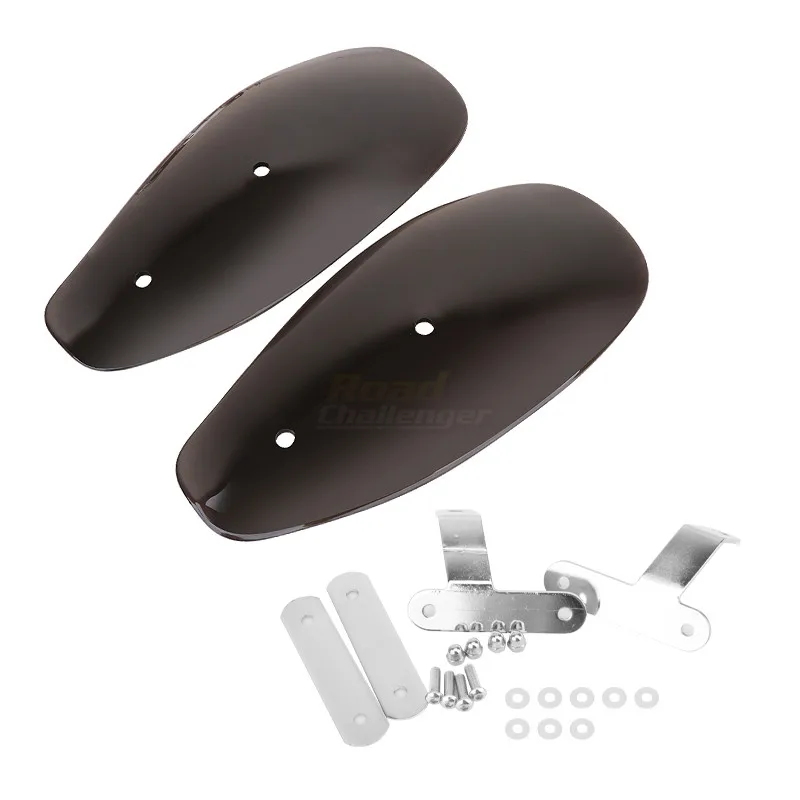 1 Pair Motorcycle Cold Windshield Handle Bar Hand Guard Protector Wind Deflector Shield For Harley Touring Honda Custom