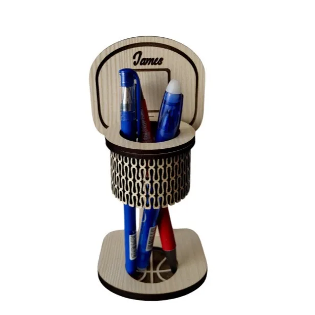 Cross-border selling basketball pen holder design sense stationery student office available desktop ornaments.