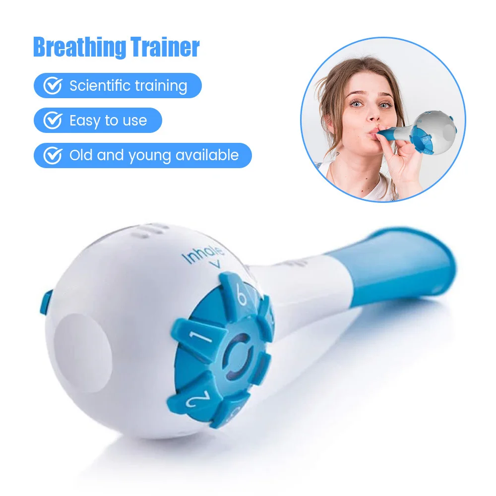 Lung Exerciser Device, Breathing Exercise Device for Lung Expansion Device Rehabilitation Inhalation Training Exerciser