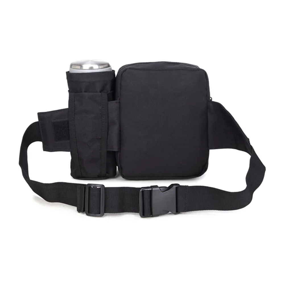 Sports Fanny Pack Black Outdoor Running Hiking Belt Phone Key Cash Holder Lightweight Chafe Free Quality Zipper