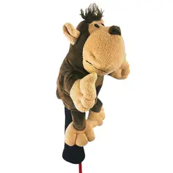 Animal Golf Driver Cover Animal Club Cover Shield Plush Golf Club Protector Cute Zoo Fairway Headcovers Protective For 1-Wood