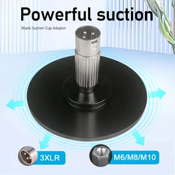 M6/M8/M10/3XLR Connector Suction Cup Adapter for Telescopic Linear Actuator Reciprocating Device Attachments Parts