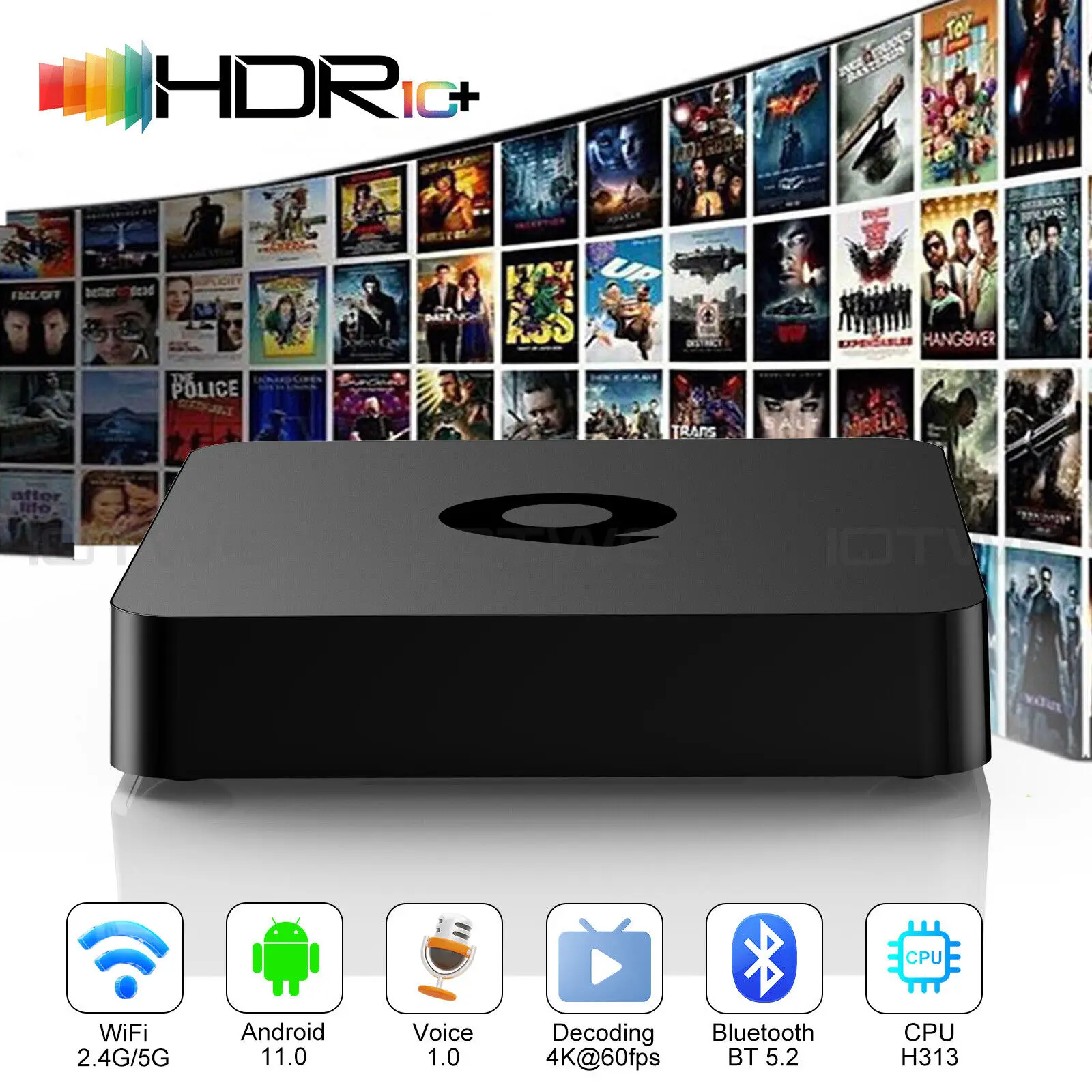 T95Q Smart TV Box Android 11.0 4K UHD 4+32GB 5G WIFI Quad Core Media Player