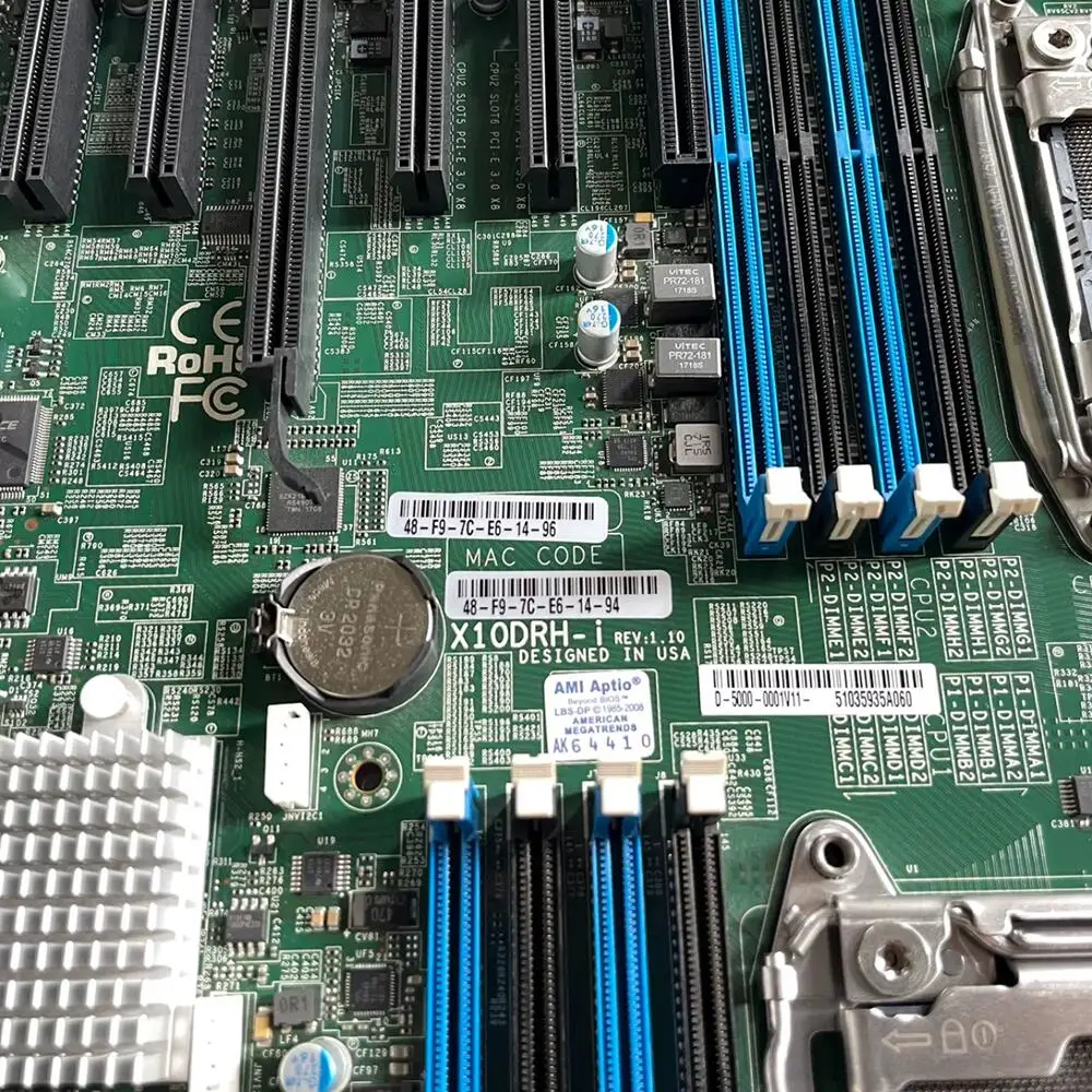 Płyta główna serwerowa X10DRH-i E5-2600 v4/3 Family Dual Port GbE LAN SATA3 (6Gbps) IPMI 2.0 LGA2011 DDR4