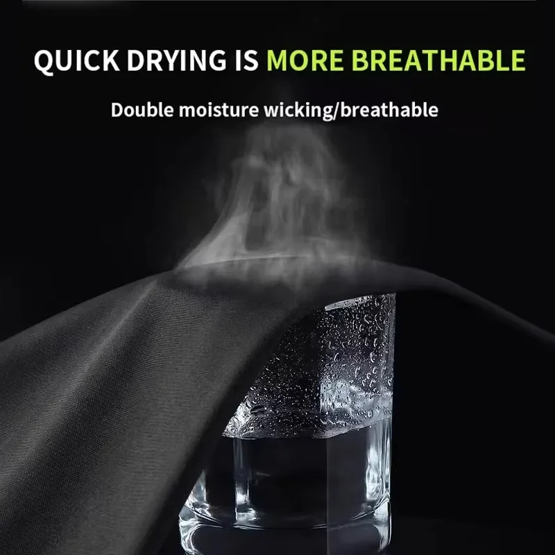 Set di abbigliamento sportivo, abbigliamento estivo ad asciugatura rapida in seta di ghiaccio a maniche corte da corsa da uomo, t-shirt, abbigliamento fitness con piume da basket