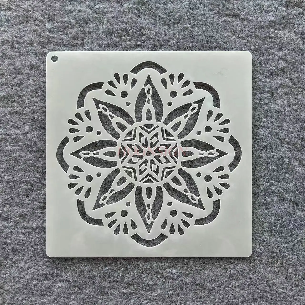 1 قطعة قالب جرافيتي بنمط هندسي قالب نمط ماندالا سيراميك رذاذ اللوحة قالب مجوف غير منتظم #3