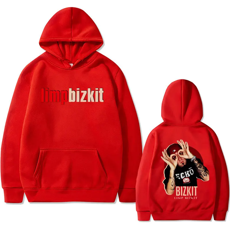 Rock Band Limp Bizkit Double Sided Print Hoodie Men Women Fleece Cotton Sweatshirt Autumn Winter Men's Vintage Gothic Hoodies