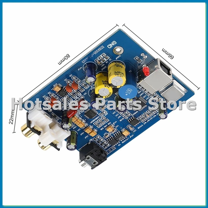 Плата декодера Mini USB ES9028K2M+SA9023, аудиомодуль для декодирования звука, DIY для усилителей мощности и домашнего кинотеатра - A79U Плата декодера Mini USB ES9028K2M+SA9023, аудиомодуль для декодирования звука, DIY для усилителей мощности и домашнего кинотеатра - A79U