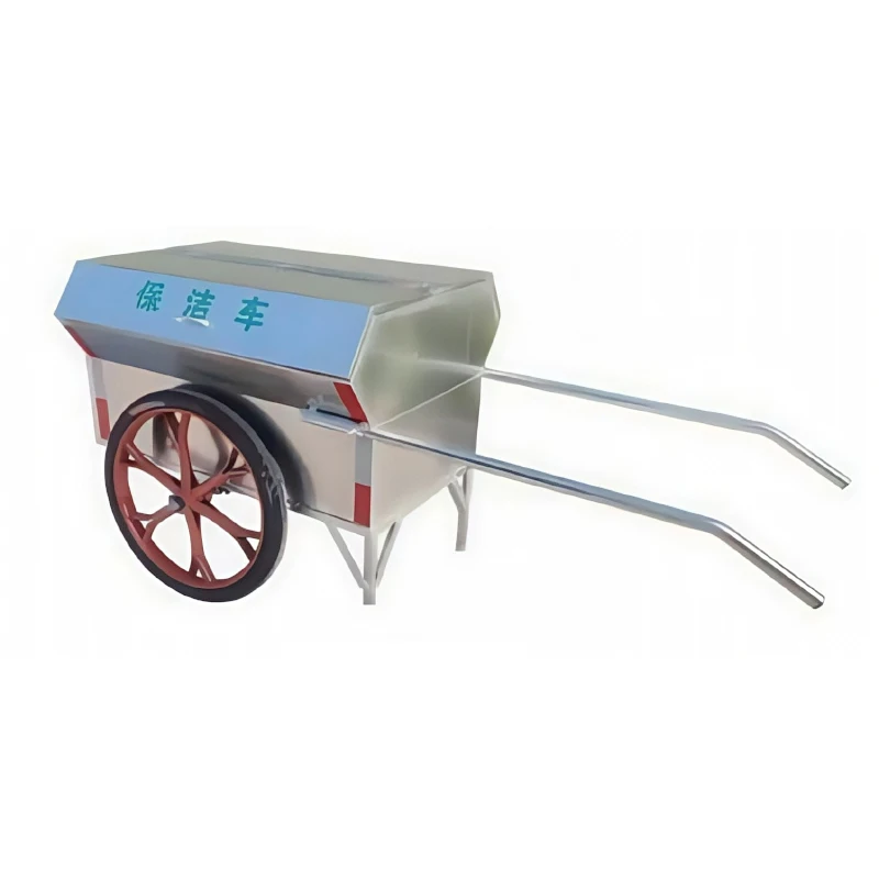 Two-Wheel Hand Push Truck Cart Cargo Delivery Trolley for Garden Supplies Waste Collection Transportation