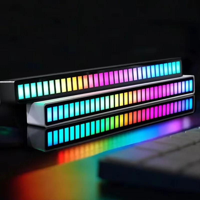 

USB Rechargeable Music Recognition Color Ambient Lighting Audio Pickup