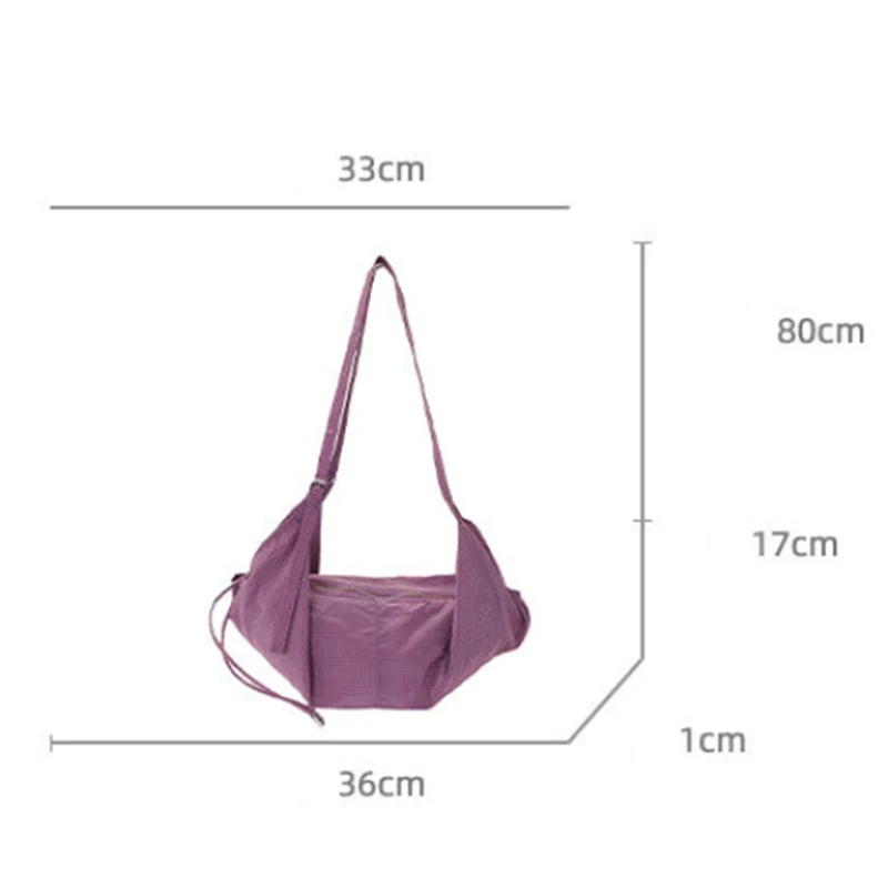 Hobos Halbmond-Dumpling-Form Umhängetasche, Koreanische Damen-Schultertasche, Japanische Minimalistische Casual Pendler-Reisetasche – Detail 1