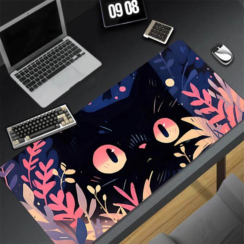 Pattern Game Cute Mousepad Pad Rubber Mouse Mat Desk Gaming Non Slip Table Mat PC Gamer Cabinet Mousepad Flower Cat Keyboard Pad