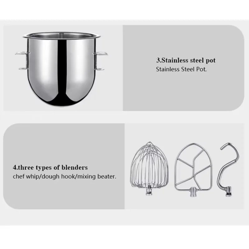 Airo FEST Commercial Stand Food Mixer Dough Processing Mixing Equipment for Bakery Food