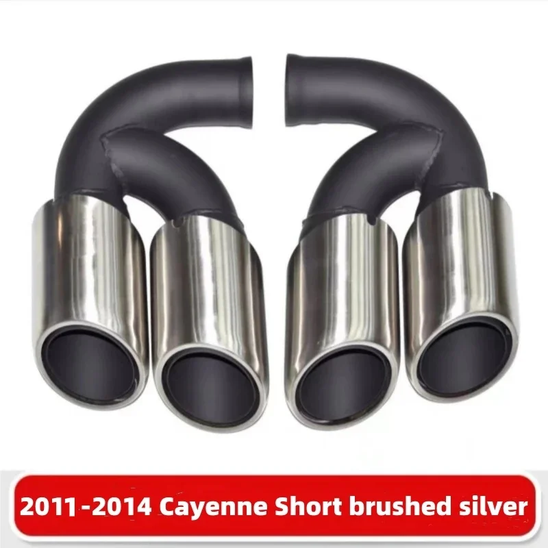 Quad Car Exhaust Tip For Porsche Cayenne 958 2011-2014 304 Stainless Steel Muffler Tip Nozzle Tailpipe Exhaust System Tip