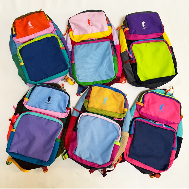 

2026 NewCotopaxi Colorful Block Kids Backpack Lightweight Waterproof Student School Bag Outdoor Casual Hiking Rucksack