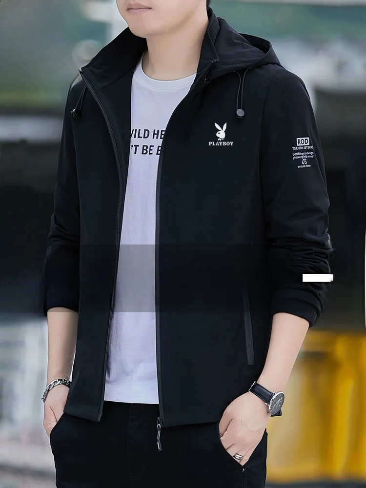 Chaqueta Moderna para Hombre , Estilo Nuevo de Primavera y Otoño, Corte Ajustado, Informal, Deportiva, Abrigo ro, ...