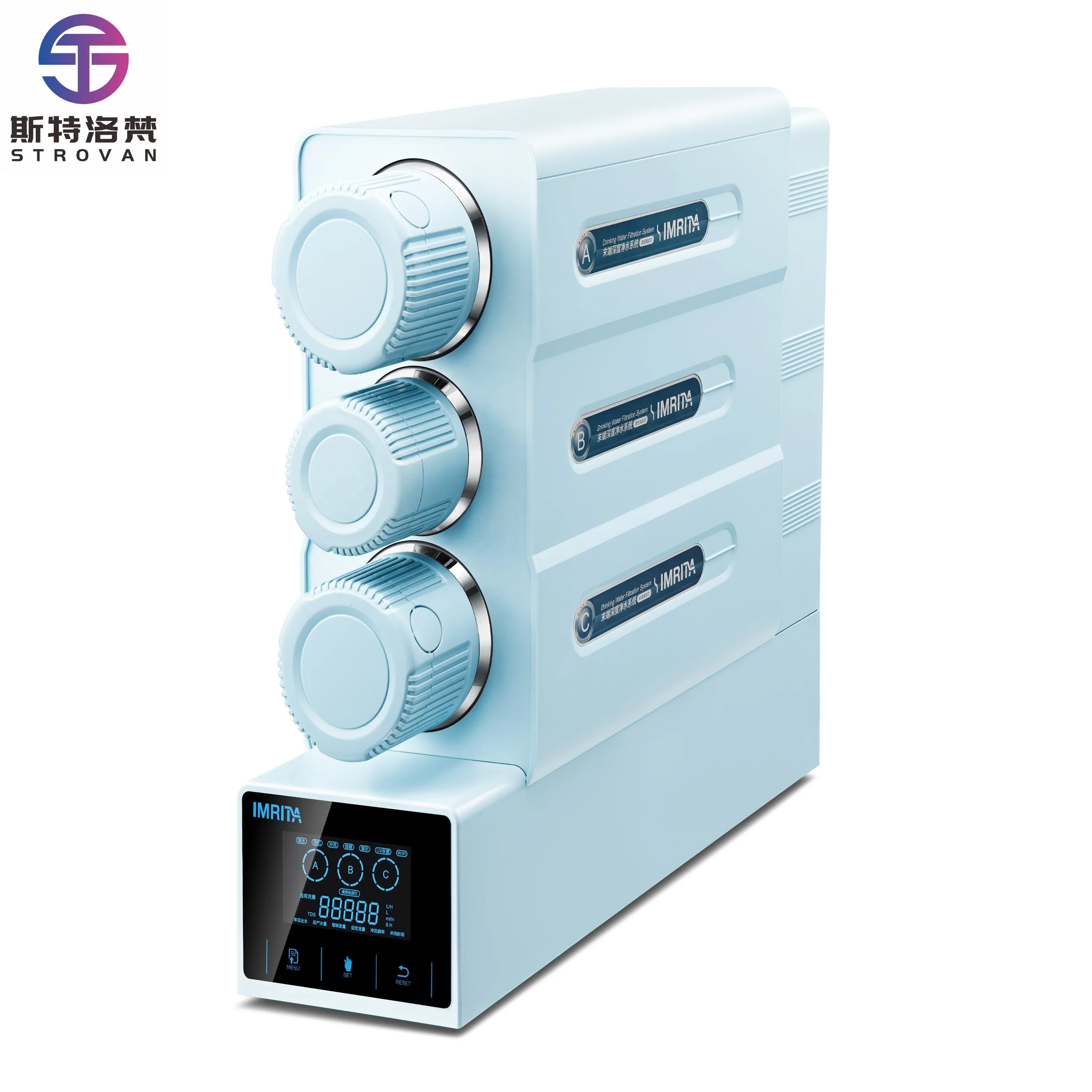 STLF gran oferta sistema Ro 800 Gpd ósmosis inversa debajo del fregadero sistema purificador de agua potable de ósmosis inversa RO de 3 etapas