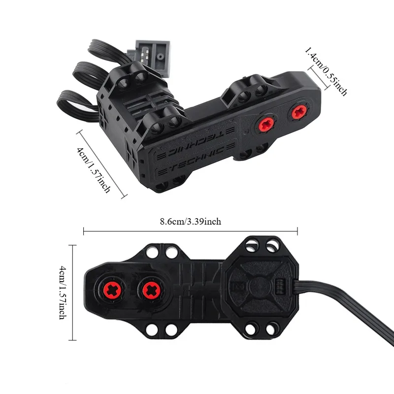 Motor de Funciones de Potencia, Piezas Técnicas MOC, Motor Servo Multiherramienta, Bloques de Construcción para Coche PF 5292, Bloques de Construcción de Modelos