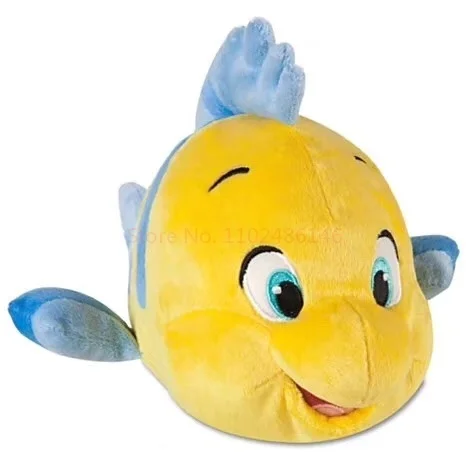 35cm/45cm Disney Flounder Ariel The Little Mermaid Princess Plush Stuffed Dolls Cartoon Kawaii Chubby Pillow For Child Girl Gift