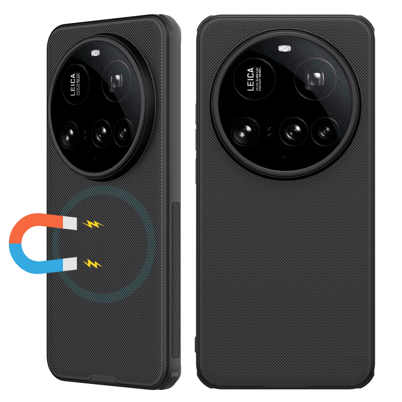 

NILLKIN for Xiaomi 15 Ultra Case Compatible Wireless Charger Magnetic Matte Frosted Shield Anti-Drop Crashproof Hard Back Cover