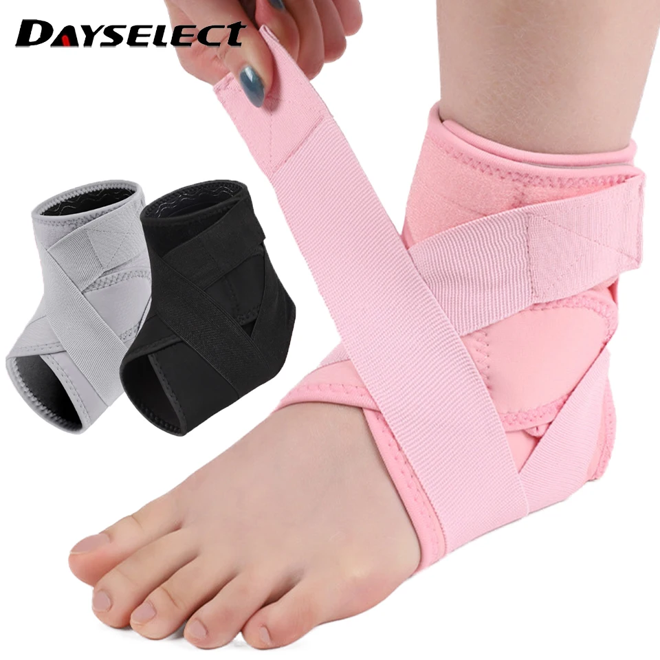 1Pcs Ankle support Comfortable Breathable Sports Compression Wraparound Ankle Protection Silicone Anti-slip Soccer Basketball
