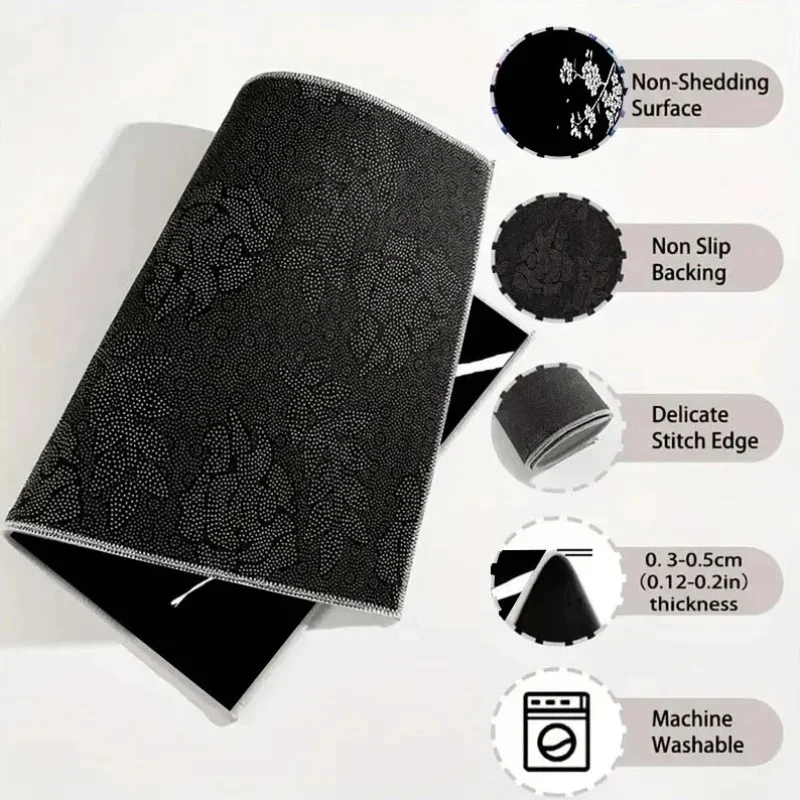 1pc Car Trunk Mat, Measuring 75X100, Made From Durable Material, Featuring A Cherry Blossom Design, Ideal For Organizing Car Int