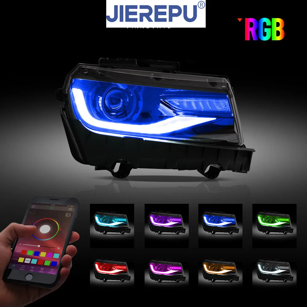

1Pair Turn Signal Set RGB For 2014 2015 Chevrolet Camaro LED Projector Headlights Sequential