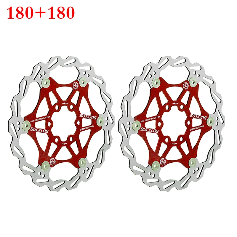 2PC BUCKLOS Fiets Schijfrem 160/180/203 Fiets Drijvende Rotors Rvs Mountainbike Remrotor Mtb rotoren Deel 1PC